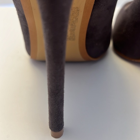 Stiletto Dark grey, suede heels - Picture 6 of 12